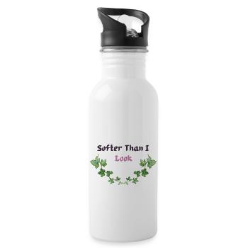 Chemise plus douce que j’en ai l’air – mignonne mais mystérieuse - Gourde avec paille intégrée - blanc - Droite