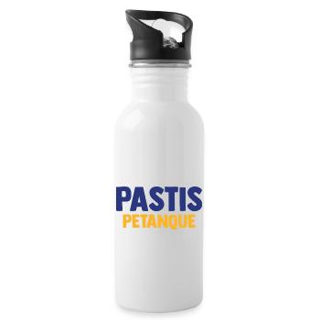 PASTIS PETANQUE Camping Apéro Vacances Beauf - Gourde avec paille intégrée - blanc - Droite