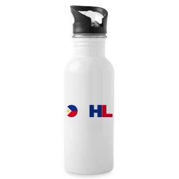Philippinen - Trinkflasche mit integriertem Trinkhalm - Weiß - Rechts