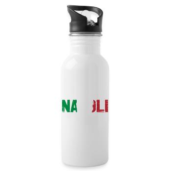 Napoli Neapel Italien - Trinkflasche mit integriertem Trinkhalm - Weiß - Rechts