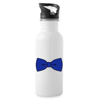 Fliege - Trinkflasche mit integriertem Trinkhalm - Weiß - Rechts