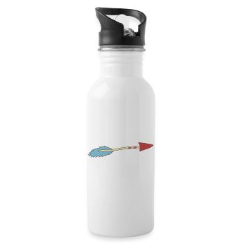arrow - Water bottle with straw - white - Right