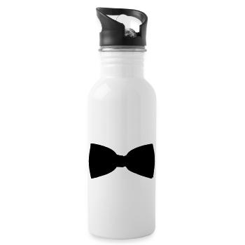 Fliege - Trinkflasche mit integriertem Trinkhalm - Weiß - Rechts