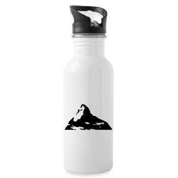 matterhorn berg - Trinkflasche mit integriertem Trinkhalm - Weiß - Rechts