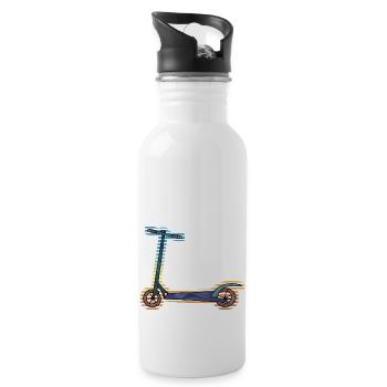 scooter - Water bottle with straw - white - Right