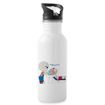 Happy Louis - SHAMPOING - Gourde avec paille intégrée - blanc - Droite