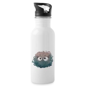 Little Pelota Monster n°1 - Water bottle with straw - white - Right