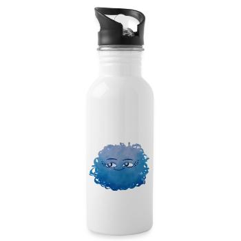 Little Pelota Monster n°4 – blue - Water bottle with straw - white - Right