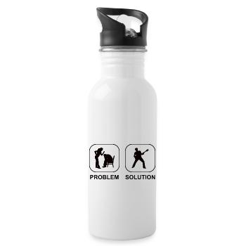 Guitarist Music Guitar Musicians Guitarist Band - Water bottle with straw - white - Right