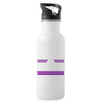 pride disarmament gift idea funny sayings - Trinkflasche mit integriertem Trinkhalm - Weiß - Rechts