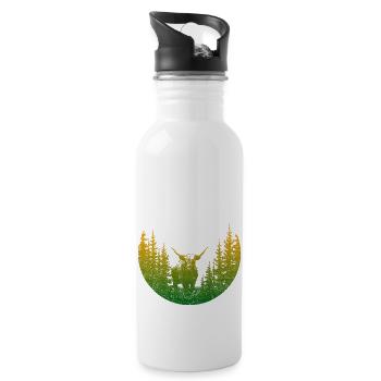 Fool - Water bottle with straw - white - Right