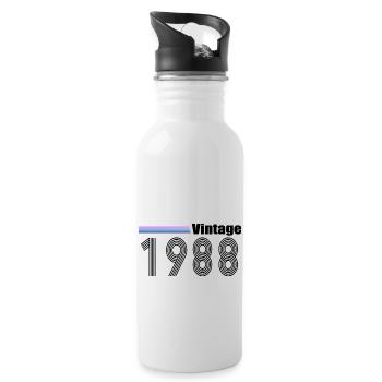 1988 - Water bottle with straw - white - Right