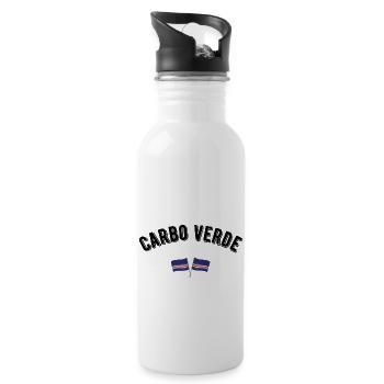 Carbo Verde - Trinkflasche mit integriertem Trinkhalm - Weiß - Rechts