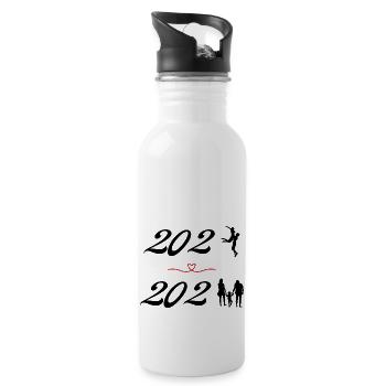 Annonce grossesse 2023 - Gourde avec paille intégrée - blanc - Droite