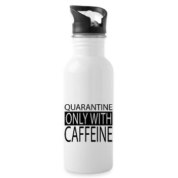 office geek coffee drink caffeine cool fun - Trinkflasche mit integriertem Trinkhalm - Weiß - Rechts