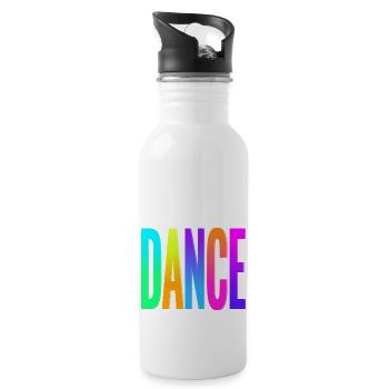 Dance - Trinkflasche mit integriertem Trinkhalm - Weiß - Rechts