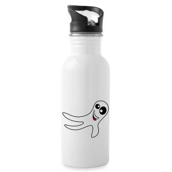 Ghost - Water bottle with straw - white - Right