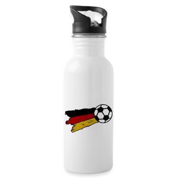 Soccer Team from Germany - Water bottle with straw - white - Right