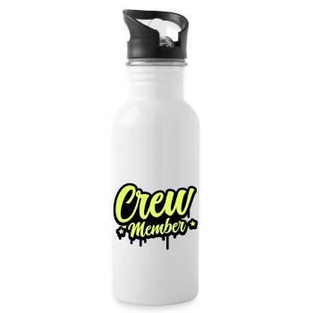 Membre d’équipage 01 - Gourde avec paille intégrée - blanc - Droite