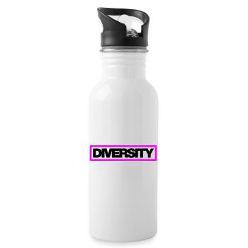 Typo Diversity Kontur 2C - Trinkflasche mit integriertem Trinkhalm - Weiß - Rechts