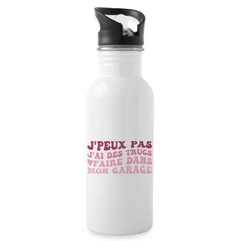 I Have Stuff To Do In My DIY Garage - Water bottle with straw - white - Right