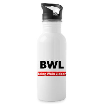 Business Administration Prefer to Bring Wine - Water bottle with straw - white - Right