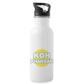 Vollmond K8h Pha-ngan K8h Phangan - Trinkflasche mit integriertem Trinkhalm - Weiß - Rechts