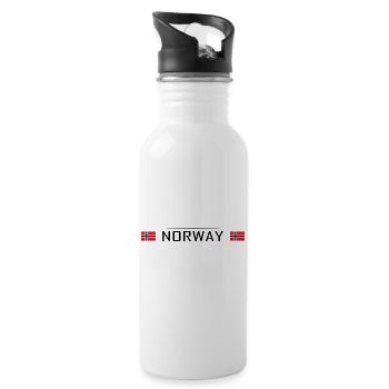 Norway Country Norway Scandinavia - Water bottle with straw - white - Right