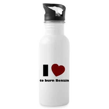 The Petrol Friends - Water bottle with straw - white - Right