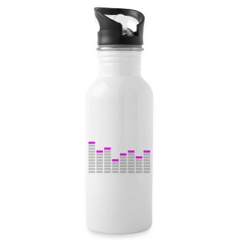 Equalizer / equaliser - Trinkflasche mit integriertem Trinkhalm - Weiß - Rechts