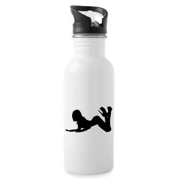 sexy - Water bottle with straw - white - Right