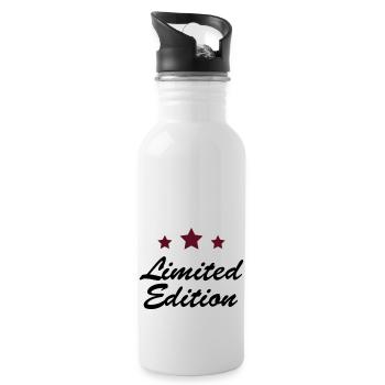 Limited Edition - Gourde avec paille intégrée - blanc - Droite