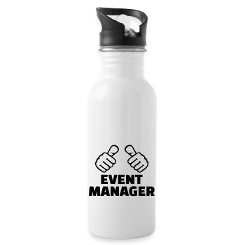 Event Manager - Water bottle with straw - white - Right