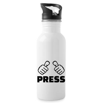 Press - Water bottle with straw - white - Right