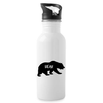 Bear - Water bottle with straw - white - Right