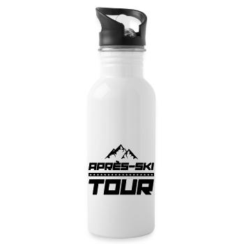 apres ski tour - Trinkflasche mit integriertem Trinkhalm - Weiß - Rechts
