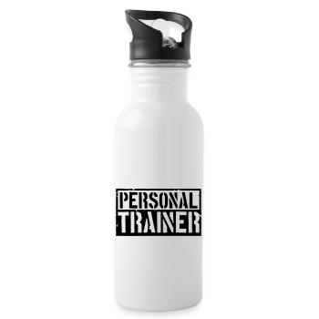 Coach personal trainer - Water bottle with straw - white - Right
