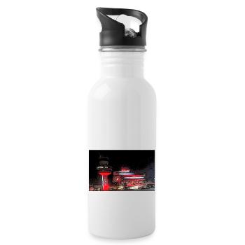 Flughafen Tegel / TXL Danke TXL - Trinkflasche mit integriertem Trinkhalm - Weiß - Rechts