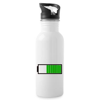 Charging bar battery - Water bottle with straw - white - Right