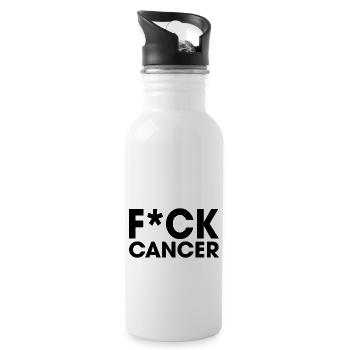 Cancer (gift) - Water bottle with straw - white - Right
