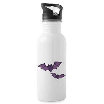 Bats - Water bottle with straw - white - Right