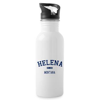 Helena - Montana - USA - United States of America - Water bottle with straw - white - Right