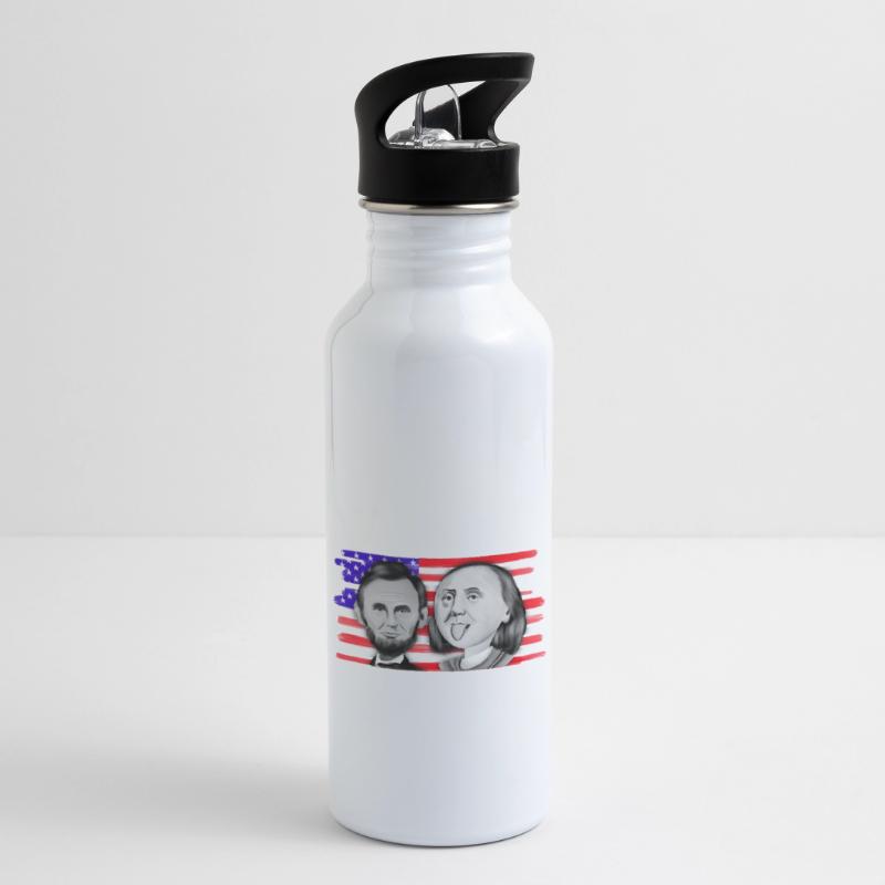 Franklin & Lincoln Water bottle with straw