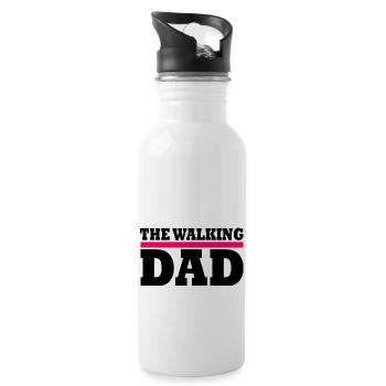 The walking dad - Trinkflasche mit integriertem Trinkhalm - Weiß - Rechts
