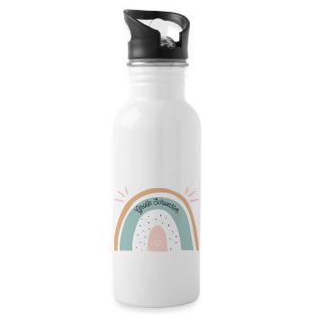 Große Schwester - Trinkflasche mit integriertem Trinkhalm - Weiß - Rechts