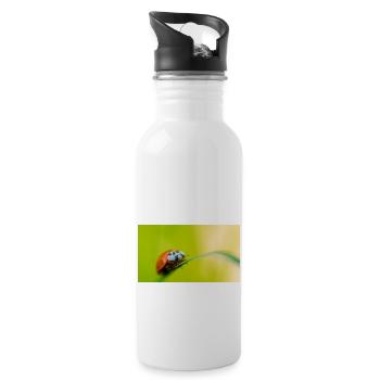 coccinelle - Gourde avec paille intégrée - blanc - Droite