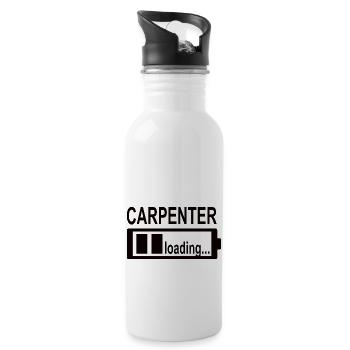 Carpenter Craftsman Joinery Carpenter Planer - Water bottle with straw - white - Right