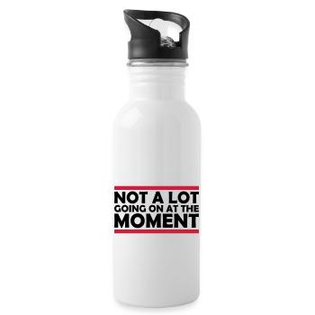 Not much going on - Water bottle with straw - white - Right