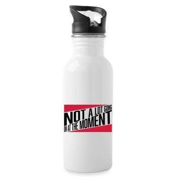 Not much going on - Water bottle with straw - white - Right