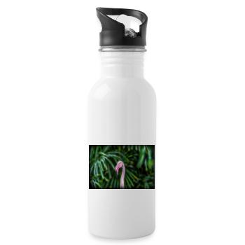 Fractalius Flamingo - Gourde avec paille intégrée - blanc - Droite